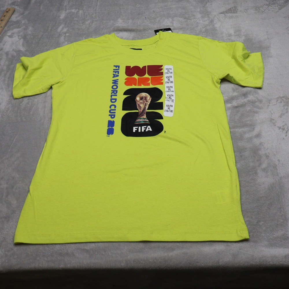 FIFA Shirt Youth XL 16/18 Green We Are FIFA World Cup 26 Graphic Tee $15 NEW